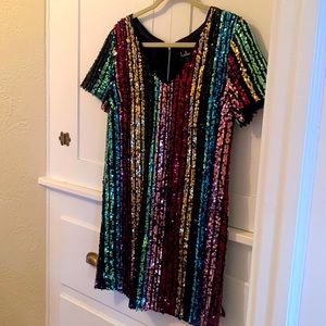 Disco Ball Sequin Mini Dress size small